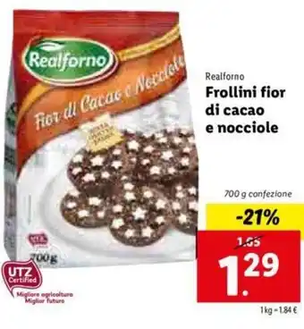 Lidl Frollini fior di cacao e nocciole offerta