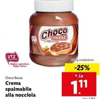 Lidl Crema spalmabile alla nocciola offerta
