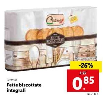 Lidl Fette biscottate integrali offerta