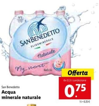 Lidl Acqua minerale naturale offerta