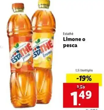 Lidl Limone o pesca offerta