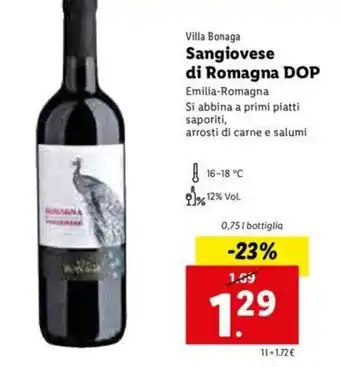 Lidl Sangiovese di Romagna DOP offerta