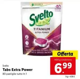 Lidl Svelto Tabs Extra Power offerta