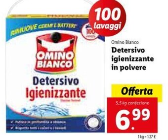 Lidl Detersivo igienizzante in polvere offerta