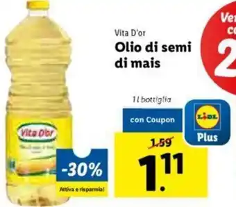 Lidl Olio di semi di mais offerta