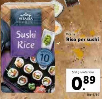 Lidl Vitasia Riso per sushi offerta