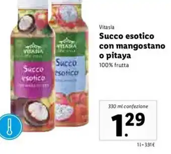 Lidl Succo esotico con mangostano o pitaya 330 ml offerta