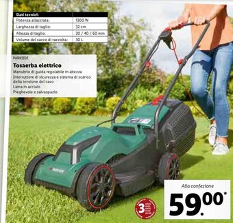 Lidl Tosaerba elettrico offerta