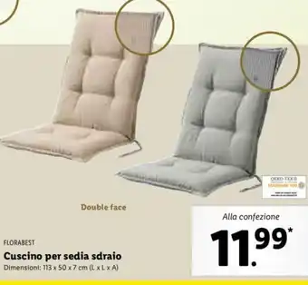 Cuscino per sedia sdraio