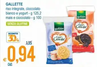 MD Discount gullón Gallette mais e cioccolato 100 g offerta