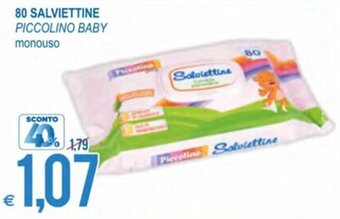 MD Discount Piccolino Baby 80 Salviettine offerta