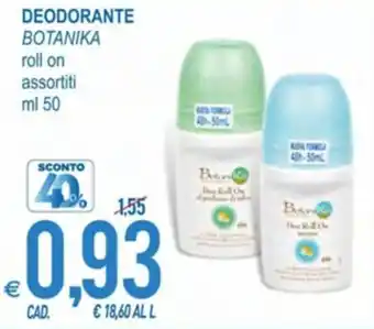 MD Discount Botanika Deodorante roll on 50 ml offerta