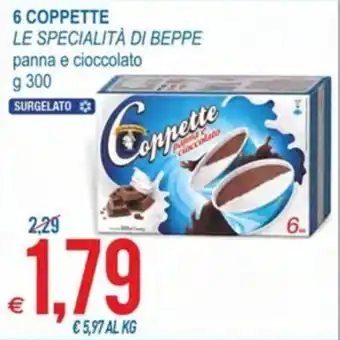 MD Discount 6 Coppette panna e cioccolato 300 g offerta