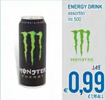 MD Discount Monster Energy Drink assortito 500 ml offerta