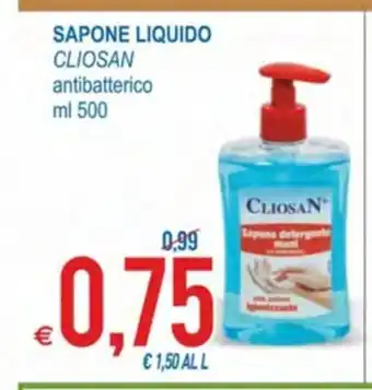 MD Discount Sapone Liquido Cliosan antibatterico ml 500 offerta