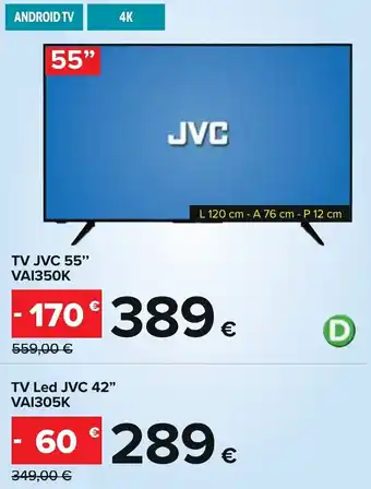 Carrefour JVC TV 55" VAI350K offerta