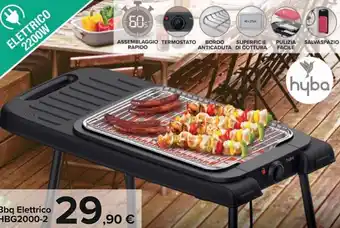 Carrefour Bbq Elettrico HBG2000-2 offerta