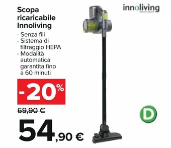 Innoliving Scopa ricaricabile