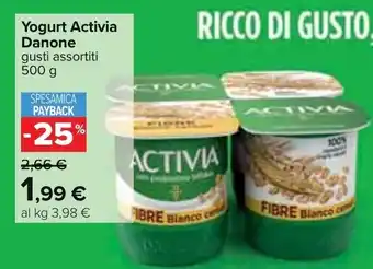 Carrefour Danone Activia Yogurt 500 g offerta