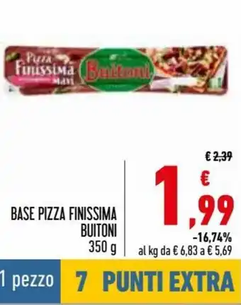 Conad Superstore Buitoni Base Pizza Finissima 350 g offerta