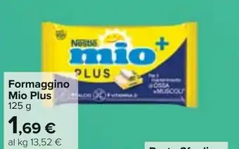 Carrefour Nestlé Mio Plus Formaggino 125 g offerta