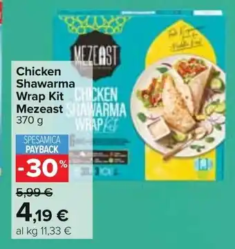 Mezeast Chicken Shawarma Wrap Kit 370 g