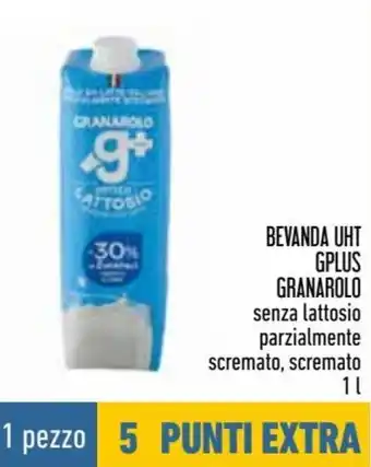 Conad Superstore Gplus Bevanda UHT Granarolo Senza Lattosio Parzialmente Scremato, Scremato 1 L offerta