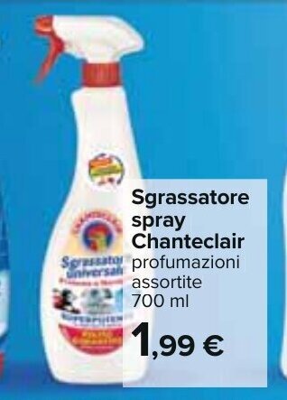 Carrefour Chanteclair Sgrassatore spray 700 ml offerta