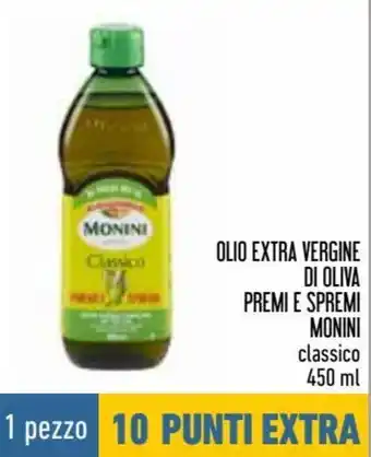 Conad Superstore Monini Olio Extra Vergine Di Oliva Premi e Spremi Classico 450 ml offerta