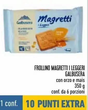 Conad Superstore Galbusera Frollino Magretti I Leggeri Con Orzo E Mais 350 g Conf. da 6 Porzioni offerta