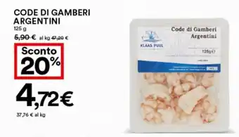 Code Di Gamberi Argentini 125 g