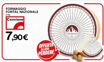 Coop Superstore Formaggio Fontal Nazionale al kg offerta