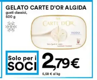 Coop Superstore Gelato Carte D'Or Algida gusti classici 600g offerta