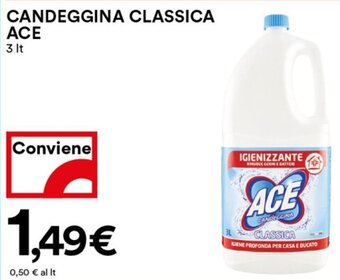 Coop Superstore Ace Candeggina Classica 3 Lt offerta