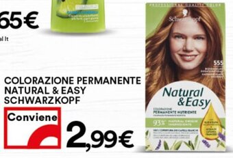 Coop Superstore Colorazione Permanente Natural & Easy Schwarzkopf offerta