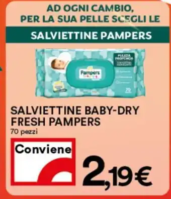 Coop Superstore Fresh Pampers Salviettine Baby-Dry offerta