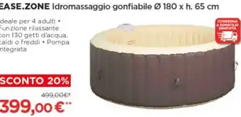 Ease.Zone Idromassaggio gonfiabile Ø 180 x h. 65 cm