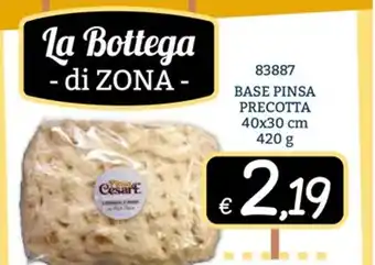 Base Pinsa Precotta 40x30 cm 420g