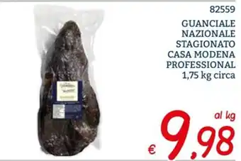 Zona Casa Modena Guanciale Nazionale Stagionato Professional 1,75 kg offerta