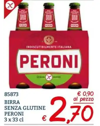Zona Peroni Senza Glutine Birra 3 x 33 cl offerta