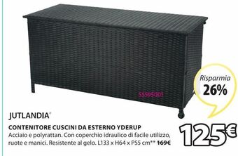JYSK Contenitore cuscini da esterno yderup offerta