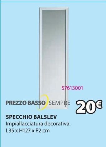 JYSK Specchio balslev offerta