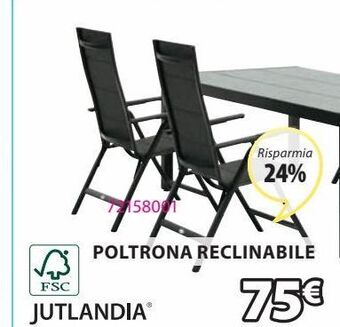 JYSK Poltrona reclinabile offerta