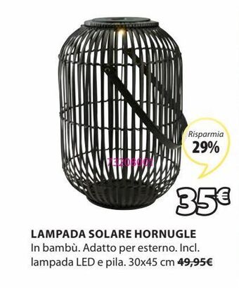 JYSK Lampada solare hornugle offerta