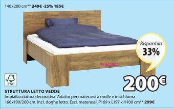 JYSK Struttura letto vedde offerta