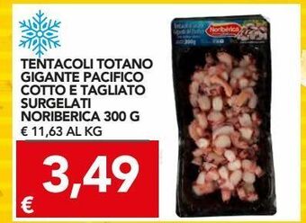 Tentacoli totano gigante pacifico cotto e tagliato surgelati noriberica