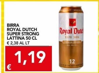TuoDi Birra royal dutch super strong lattina offerta