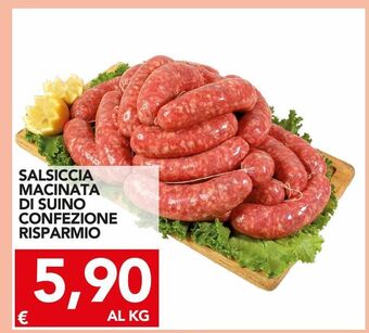 TuoDi Salsiccia macinata di suino confezione risparmio offerta