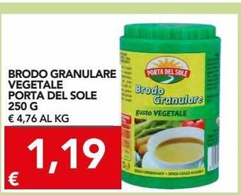TuoDi Brodo granulare vegetale porta del sole offerta
