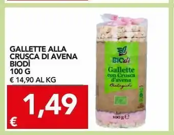 Gallette alla crusca di avena biodì